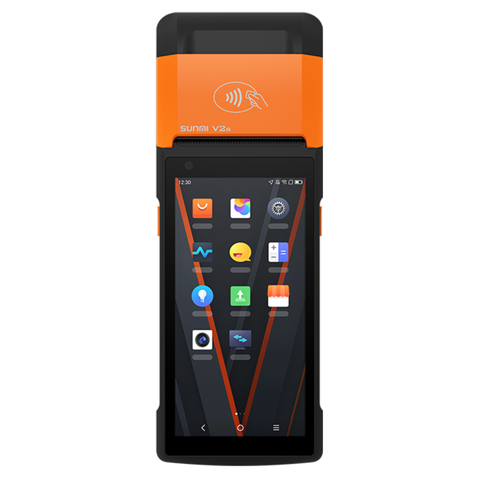 Sunmi V2s LG - 5.5" Display, Android 11 mit GMS, 58mm Bon-/Etikettendrucker, microSD Slot, 4G, NFC 1 SUN_v2s_front_web.png