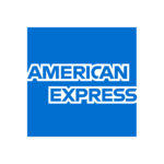 Blau Weißes Logo von American Express
