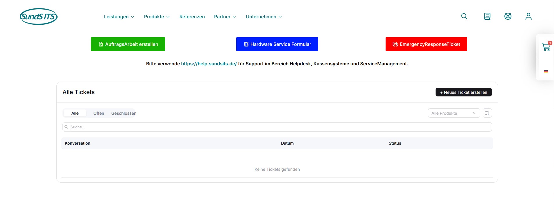 Das SundS ITS Support Dashboard 4 Login4